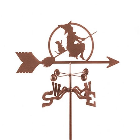 Ez Vane Witch on a Broom Weathervane with Roof Mount EZ124279